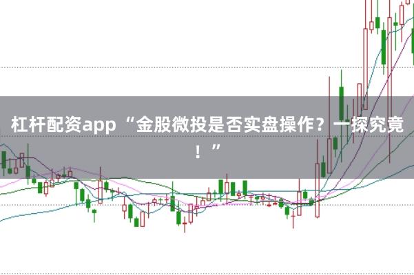杠杆配资app “金股微投是否实盘操作？一探究竟！”
