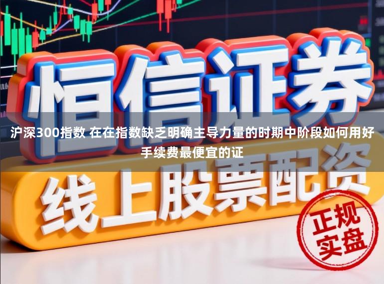 沪深300指数 在在指数缺乏明确主导力量的时期中阶段如何用好手续费最便宜的证